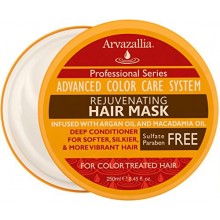 Masque capillaire rajeunissant et revitalisant profond pour cheveux colorés avec l'huile d'Argan et Huile de Macadamia Par Arvaz