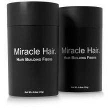 Miracle Hair PREMIUM All Natural Hair Building Fibers - Instantly Creates Thicker Looking Hair! (50g) 150 Day Supply: BLACK