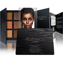 Aesthetica serie Contour - Tan a Dark polvo contorno Kit / Contorno y Destacando maquillaje paleta de- vegano y Crueldad