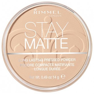 Rimmel Stay Matte Poudre pressée, Crème naturelle, 0,49 Ounce