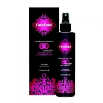 Fake Bake Luxueux Bronze Doré 60 Minutes Self-Tan &amp; Mitt 8 oz