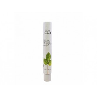 100% Pure: Fruit pigmenté Mascara Thé noir, 0,24 oz, Allonge et Sépare Cils, Eau, Carie et Flake résistant,