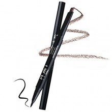 La herramienta cosmética HeyBeauty Delineador de ojos lápiz de ceja impermeable automática Lápiz de cejas Eyeliner 2 en 1 maquil