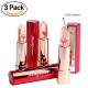 kailijumei flower jelly lipstick set of 3 color Temperature Change Moisturizer flower lip stick by (3 flavors kailijumei)