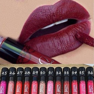 Binmer(TM) 12 PCS Waterproof Lip Gloss Matte Velvet Long Lasting Lipstick Pencil Cosmetic