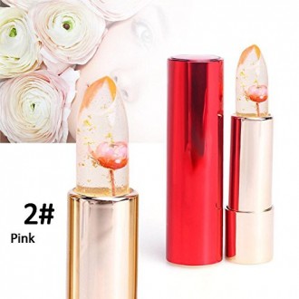 KAILIJUMEI Hidratante barras de labios Labios Cuidado de las flores brillante Excedente jalea del lápiz labial 4g 5