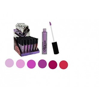 Conjunto de 6 colores Loco MATE Lipgloss negrita y vívido color mate Lipgloss Set 4