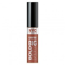 N.Y.C. New York Color Big Bold Plumping and Shine Lip Gloss, Extra Large Latte, 0.39 Fluid Ounce