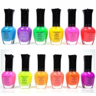 Kleancolor COULEURS NEON 12 COLLETION FULL SET VERNIS VERNIS + OREILLES GRATUIT par Kleancolor