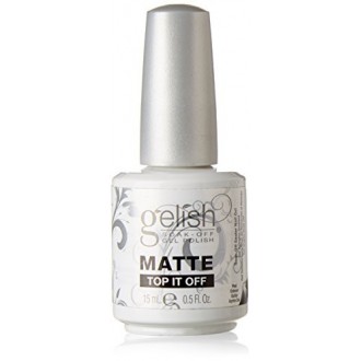 Gelish Soak Matte Top It Off Sealer Gel Nail Polish, 0.5 Ounce