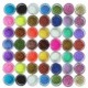 45PC nail art glitter powder dust tips decoration