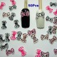 TOOGOO(R) Nail Art 3d 50 Mix PRINT BOW /RHINESTONE for Nails, Cellphones