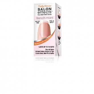 Sally Hansen Efectos del salón francés Mani real Nail Polish Strips, French Twist