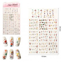 Design Noël Nail Art Sticker Cadeau Bricolage Mode (008)