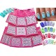 Nail Art Adorable 3D Stickers Stickers Avec Strass Variety Pack de 10 - Bows ♥ ♥ Papillons Fleurs ♥ Coeurs -