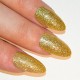 Bling Stiletto Art Faux Ongles Gel Faux Acrylique Or Glitter Medium 24 Conseils UK