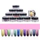 AMA(TM) 12 Colors Nail Glitter Powder Shinning Nail Mirror Chrome Powder Eyeshadow Makeup DIY Nail Art Pigment Glitter Dust