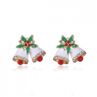 AMA(TM) Women Christmas Fashion Joker Snowman Gifts Animal Stud Earrings (B)