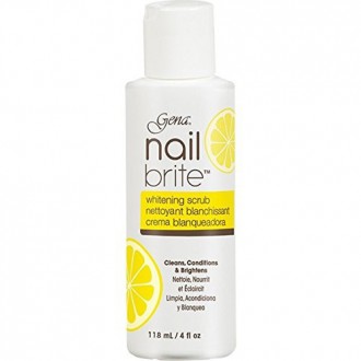 Gena Nail Brite Whitening Scrub 4oz, brush included