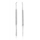 Ingrown Toenail Lifter et Fichier - Double Sided - Niveau professionnel chirurgical - 100% en acier inoxydable - Parfait pour Sa