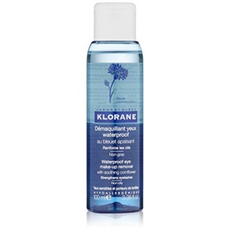 Klorane Waterproof Eye Make-Up Remover avec apaisante Bleuet, 3,38 fl. oz