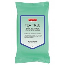 Purederm árbol de té desmaquillante de limpieza Toallitas 1 Paquete (30 Toallitas por paquete)