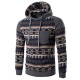 Mens Outwear,Neartime Retro Long Sleeve Hoodie Hooded Sweatshirt Tops Jacket Coat (2XL, Dark gray)