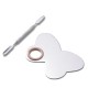 Your Choice Fashion Stainless Steel Butterfly Shape Makeup Palette Spatula Very Handy Makeup Nail-art Manicure Artist Tool