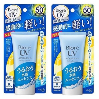 Bioré Sarasara UV de Aqua Rich acuosa Esencia de protección solar SPF50 + PA +++ 50g (Pack de 2)