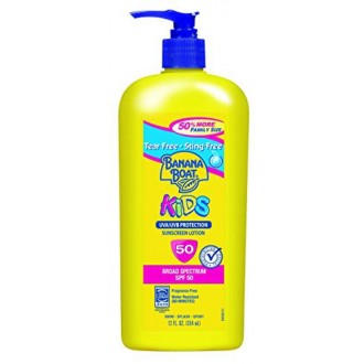 Banana Boat Kids protección solar de amplio espectro Tamaño de la familia Sun Care loción de protección solar - SPF 50, 12 onzas