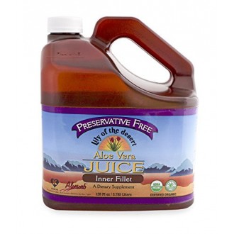 Lily of the Desert Preservative Free Organic Inner Fillet Aloe Vera Juice 128oz