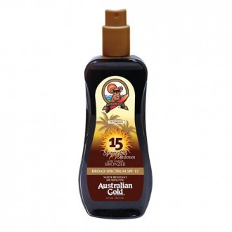 Australian Gold SPF Gel 15 Spray avec Bronzer, 8 Ounce