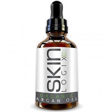 Organic Argan Oil 100% Certified Pure Moroccan Argan Oil For Hair, Skin, Face, and Nails 2oz Bottle From Skin Logix