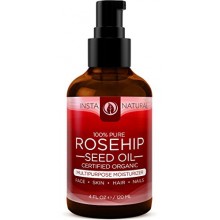 InstaNatural déglantier Seed Oil - 100% Pure &amp; Unrefined Virgin Oil - Hydratant naturel pour le visage, la peau, des cheveux