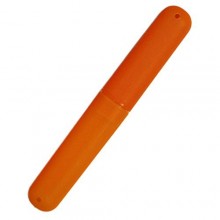 LiveZone Different Color Portable Plastic Toothbrush Case/Holder for Travel Use,3 Pcs (Orange)