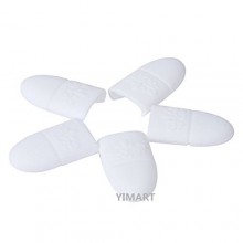 Yimart 10PCS silicona blanca del clavo del gel empapa del gel ULTRAVIOLETA del arte Cap Wrap removedor de uñas conjunto Herramie