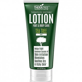 Tea Tree Oil Therapeutic Lotion with Soothing Botanicals Defend Against Common Causes of Skin Irritation, Body Acne, Foot &