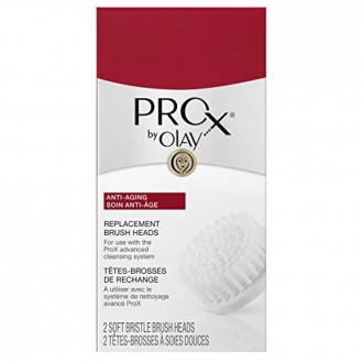 Olay ProX by Olay Advanced Facial Cleansing System Replacement Brush Heads, 2 Count