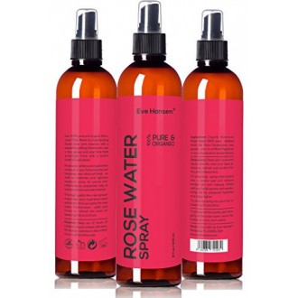 8 oz ORGANIQUE ROSE SPRAY D'EAU - 100% Pure &amp; Natural Facial Toner avec Uplifting Floral Scent - VOIR LES RÉSULTATS OU. Just