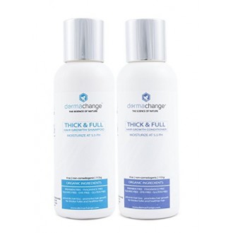 Organic Hair Growth Organic Shampoo and Conditioner Set - Volumizing and Moisturizing - Sulfate Free - Hair Regrowth With