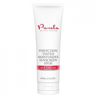 Número 1 Tinted Moisturizer con SPF 30 - Potente tintado de protección solar para la cara -.. Potente UVA y UVB (2 fl oz,