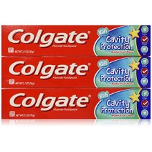 Colgate Cavity Protection Kid Pasta de Dientes Fluor burbuja de frutas, 2,7 onzas (paquete de 3)