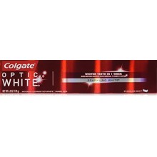 Colgate blanco óptico pasta de dientes, espumoso menta, 6,3 onzas (paquete de 6)