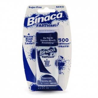 Binaca Fastblast aliento spray de menta-0,5 fl. onz. (paquete de 6 unidades)