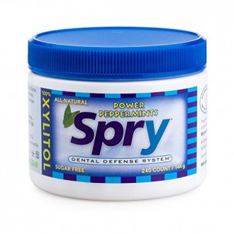 Spry menthes sans sucre - 240 pièces - avec Xylitol, Peppermints Power