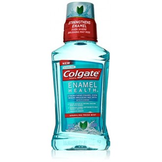 Colgate esmalte Salud anticaries fluoruro espumoso enjuague bucal menta fresca, 8,5 onza