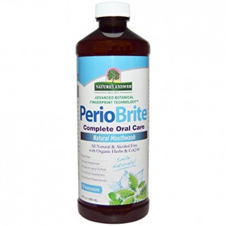 Réponse de Nature PerioBrite Mouthwash sans alcool, menthe fraîche, Ounce 16-Fluid