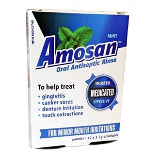 Amosan enjuague bucal antiséptico - 68,635% perborato de sodio monohidrato