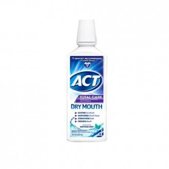 ACT Total Care Dry Soothing Mouthwash, Mint, 18 Ounce (Pack of 3)