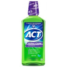 ACT Total Care anticavité Fluoride Mouthwash Fresh Mint, 33.8-Ounce Bottle (Pack de 3)